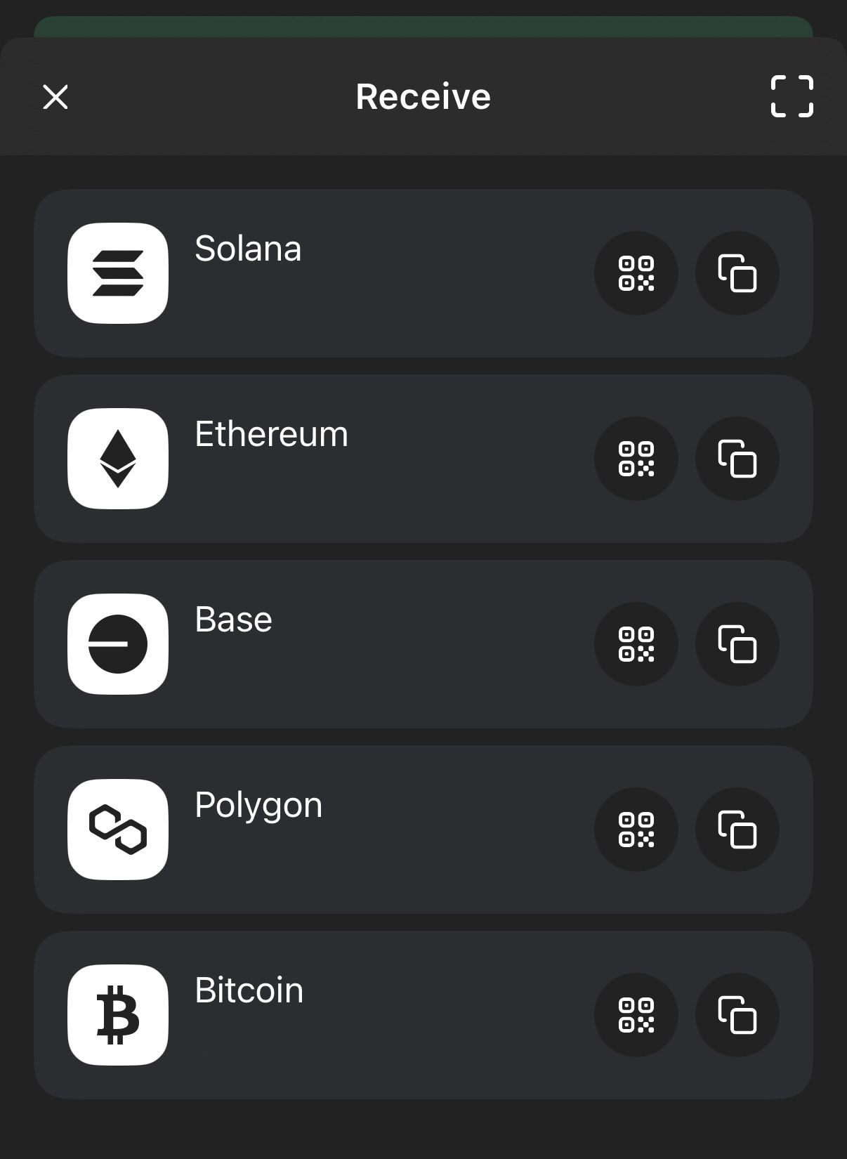 A screenshot of tokens to receive in Phantom